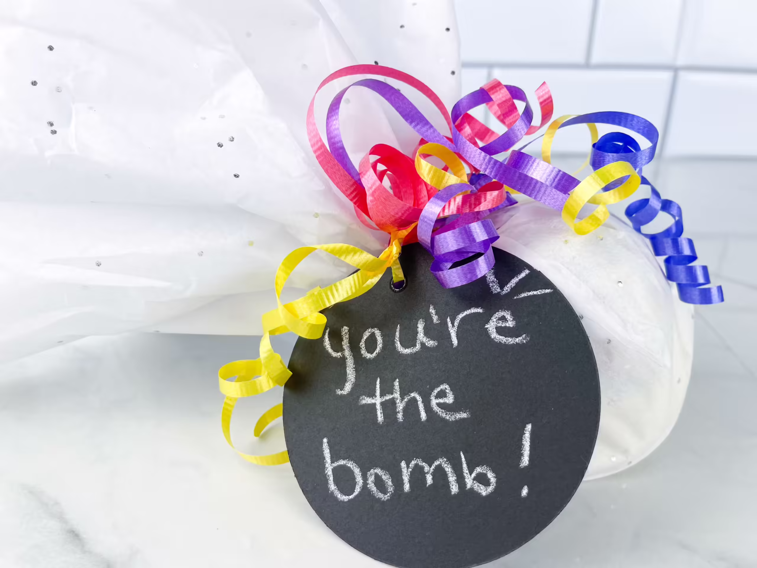 Bath bomb teacher gift- DIY Teacher Gifts