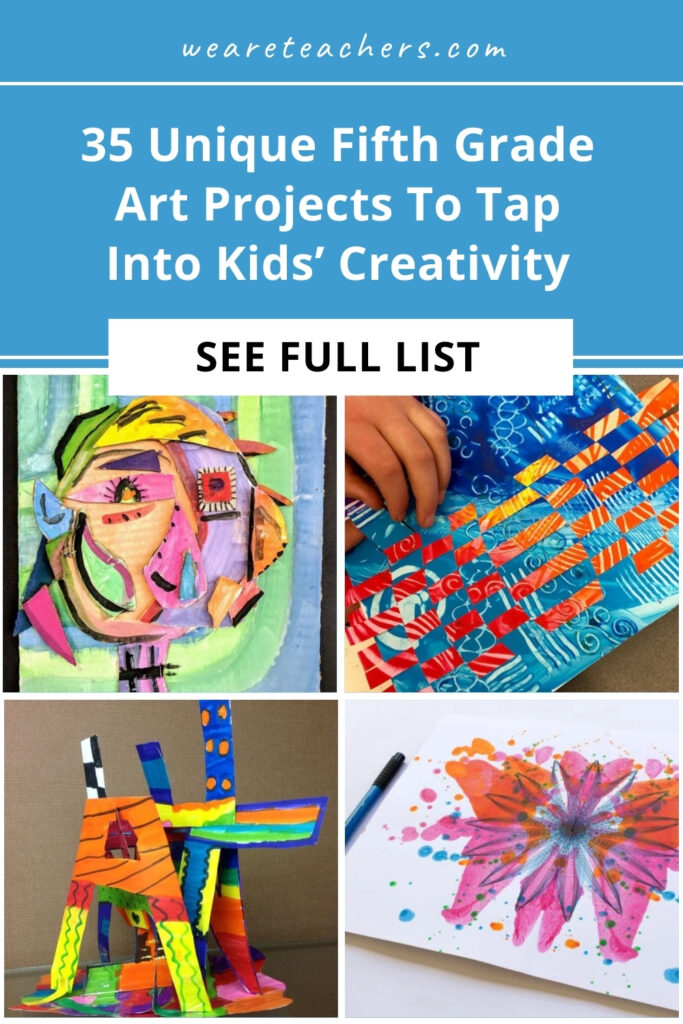 Sculpt Georgia O'Keeffe-inspired flowers, draw Warhol pop art, and color graffiti breakdancers with these awesome fifth grade art projects.
