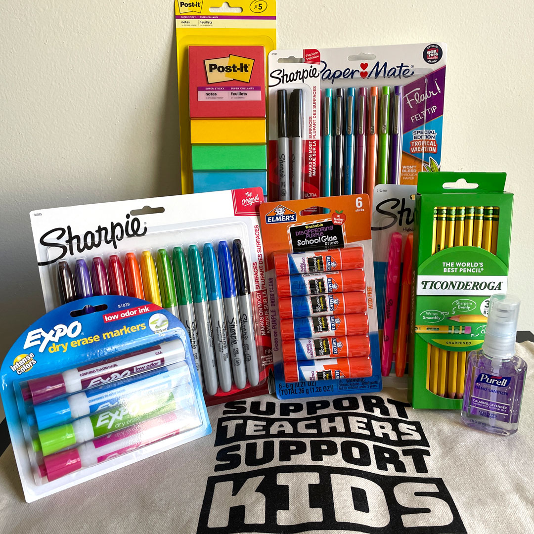 We Are Teachers Spring Giveaway school supply bundle.