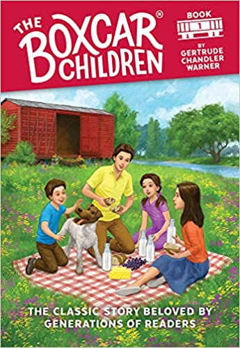 Book cover of The Boxcar Children by Gertrude Chandler Warner 