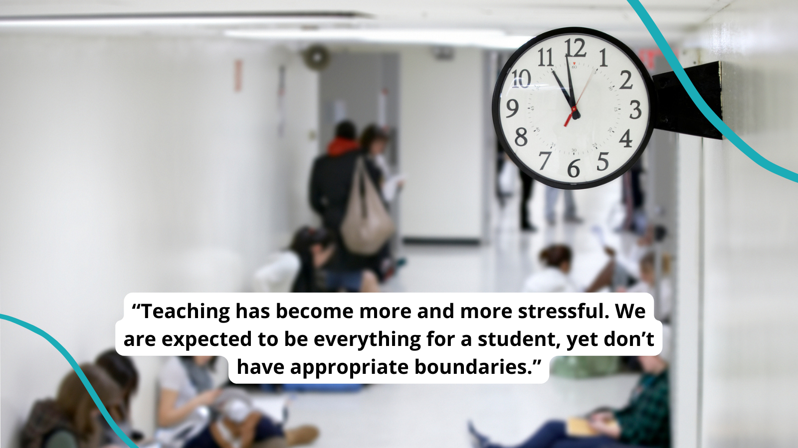 Photo of school hallway showing what it's like to be teaching in 2024