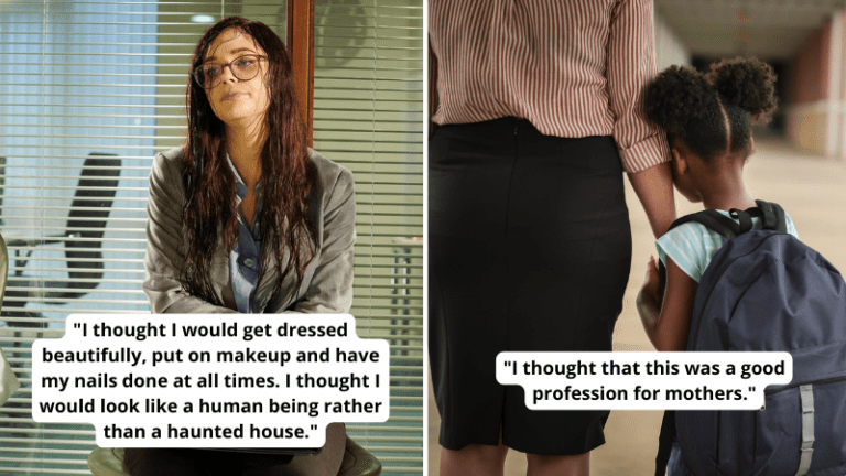 Paired image of two teachers and their misconceptions about teaching