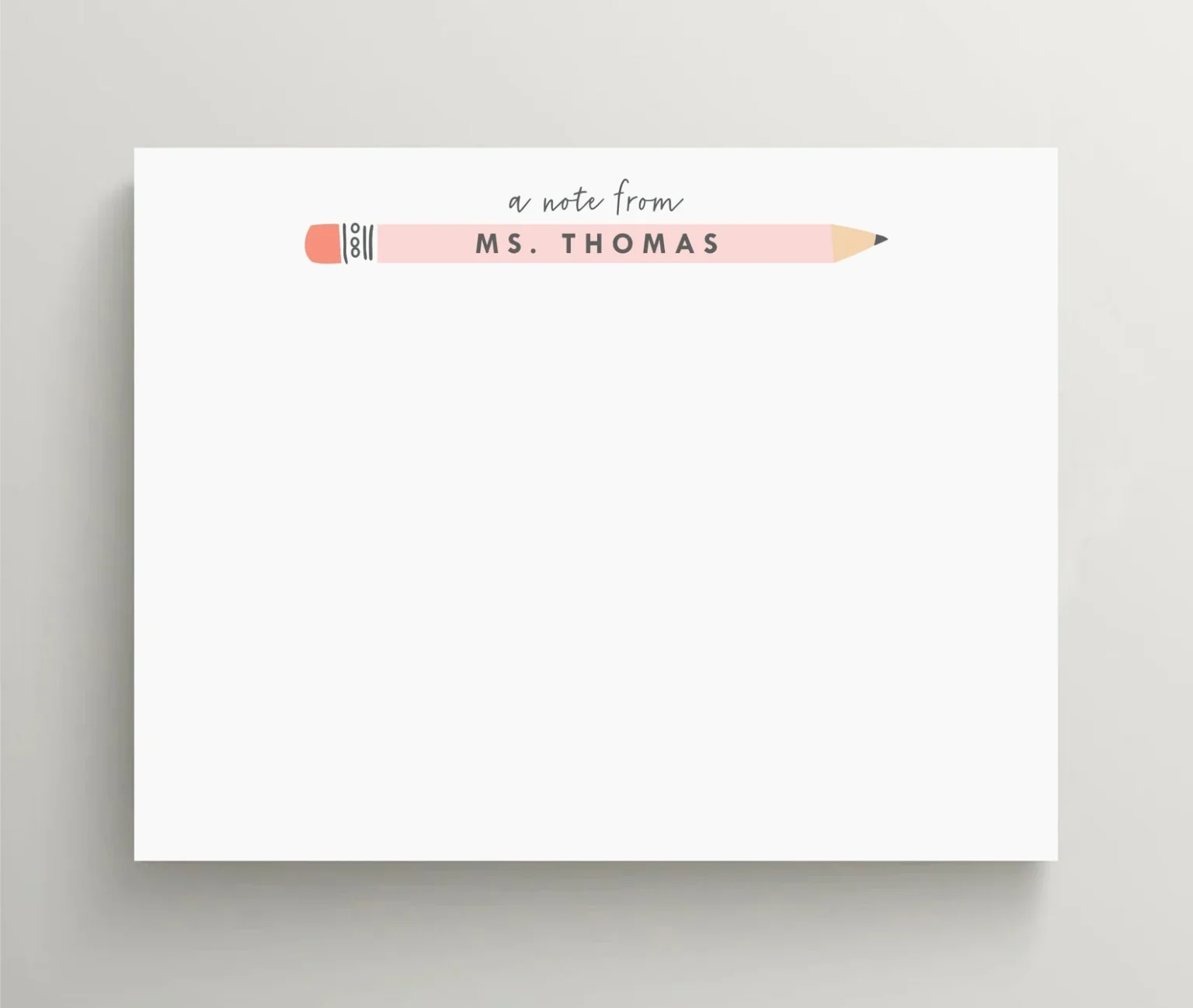 Personalized stationery note cards
- DIY Teacher Gifts