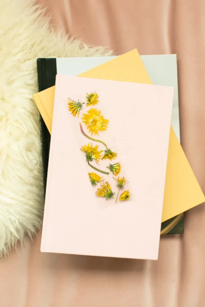Pressed flower bookmark

